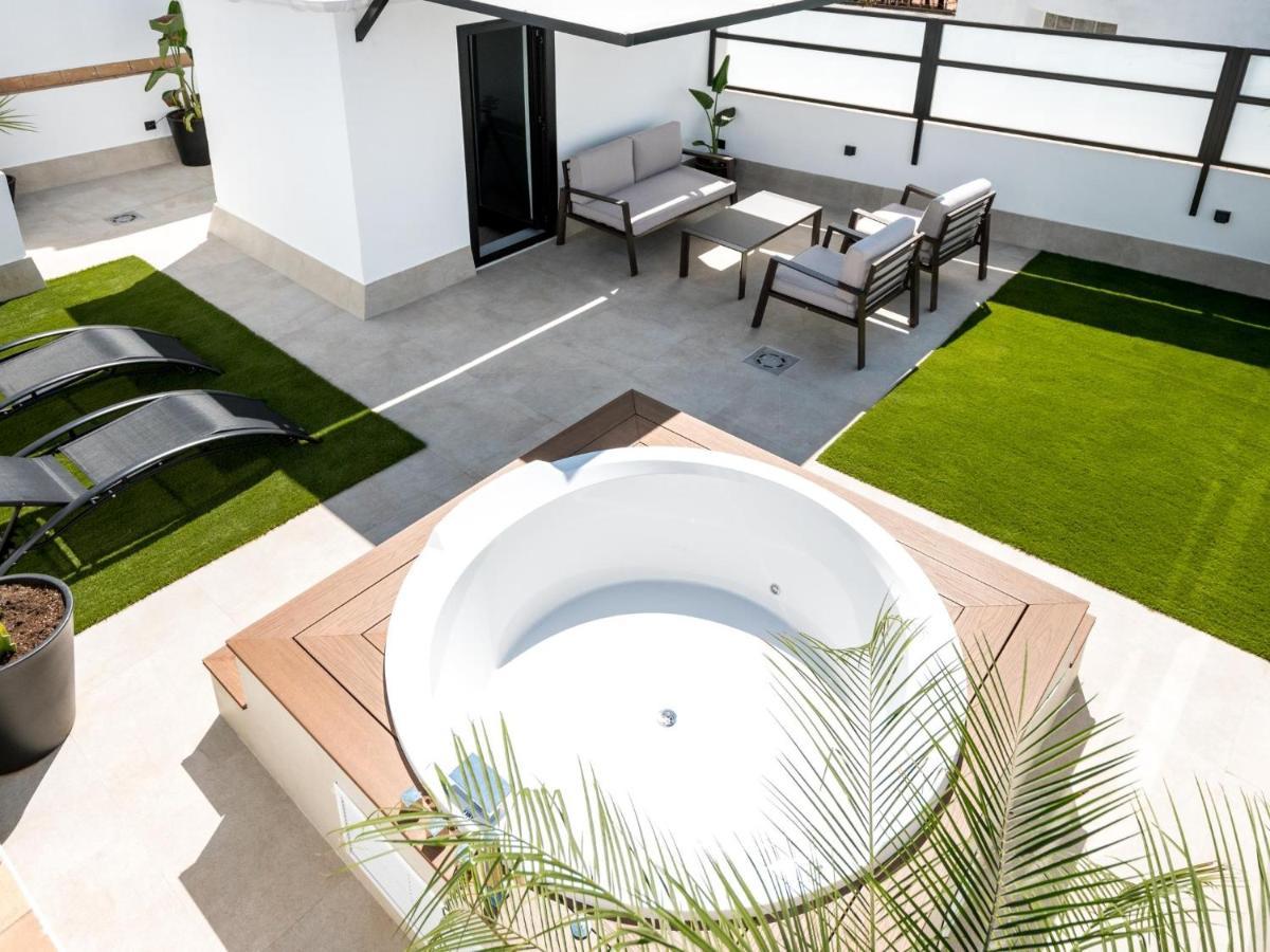 Pj Terraza Privada Banera Exterior Junto Catedral Lägenhet Sevilla Exteriör bild