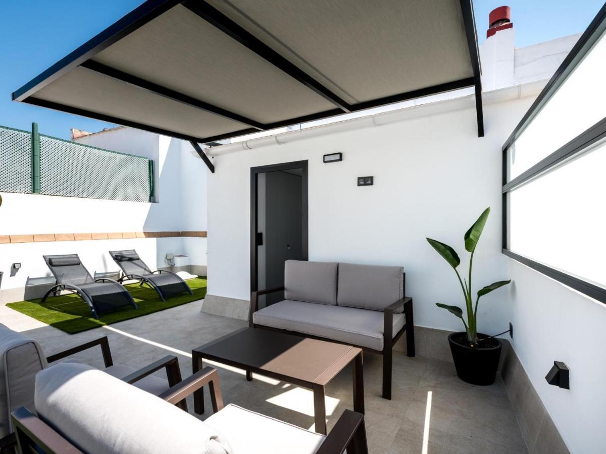 Pj Terraza Privada Banera Exterior Junto Catedral Lägenhet Sevilla Exteriör bild