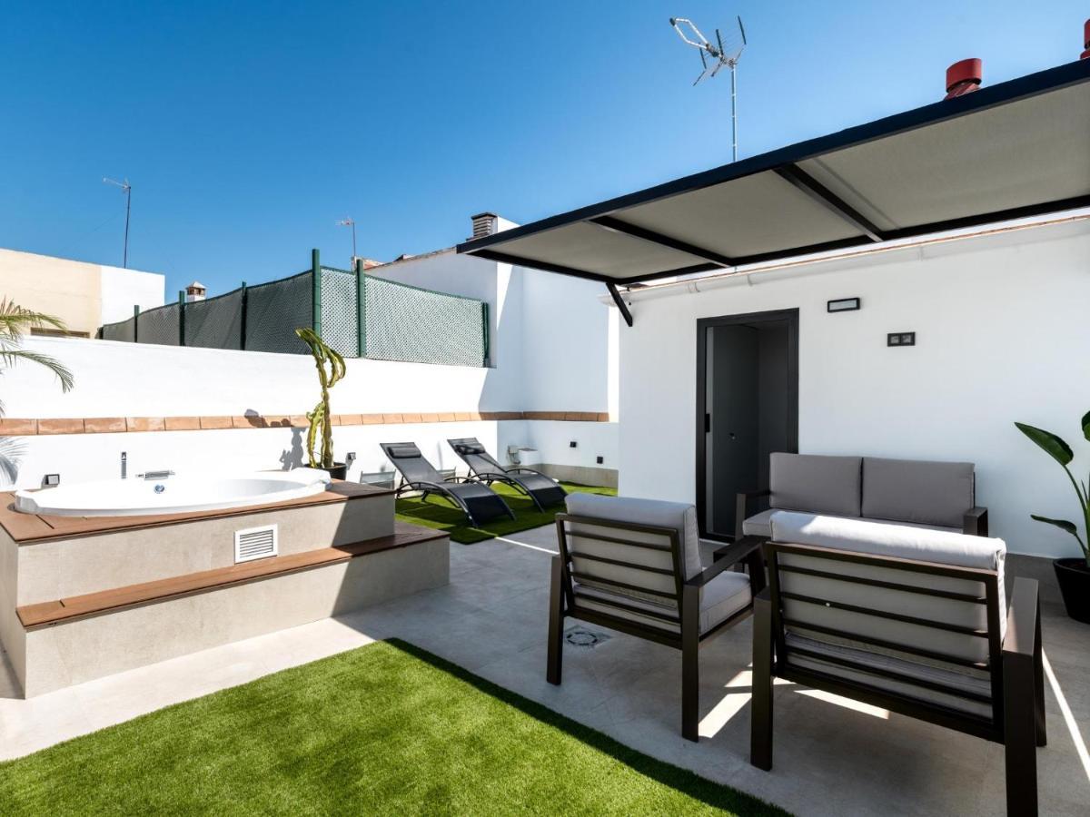 Pj Terraza Privada Banera Exterior Junto Catedral Lägenhet Sevilla Exteriör bild