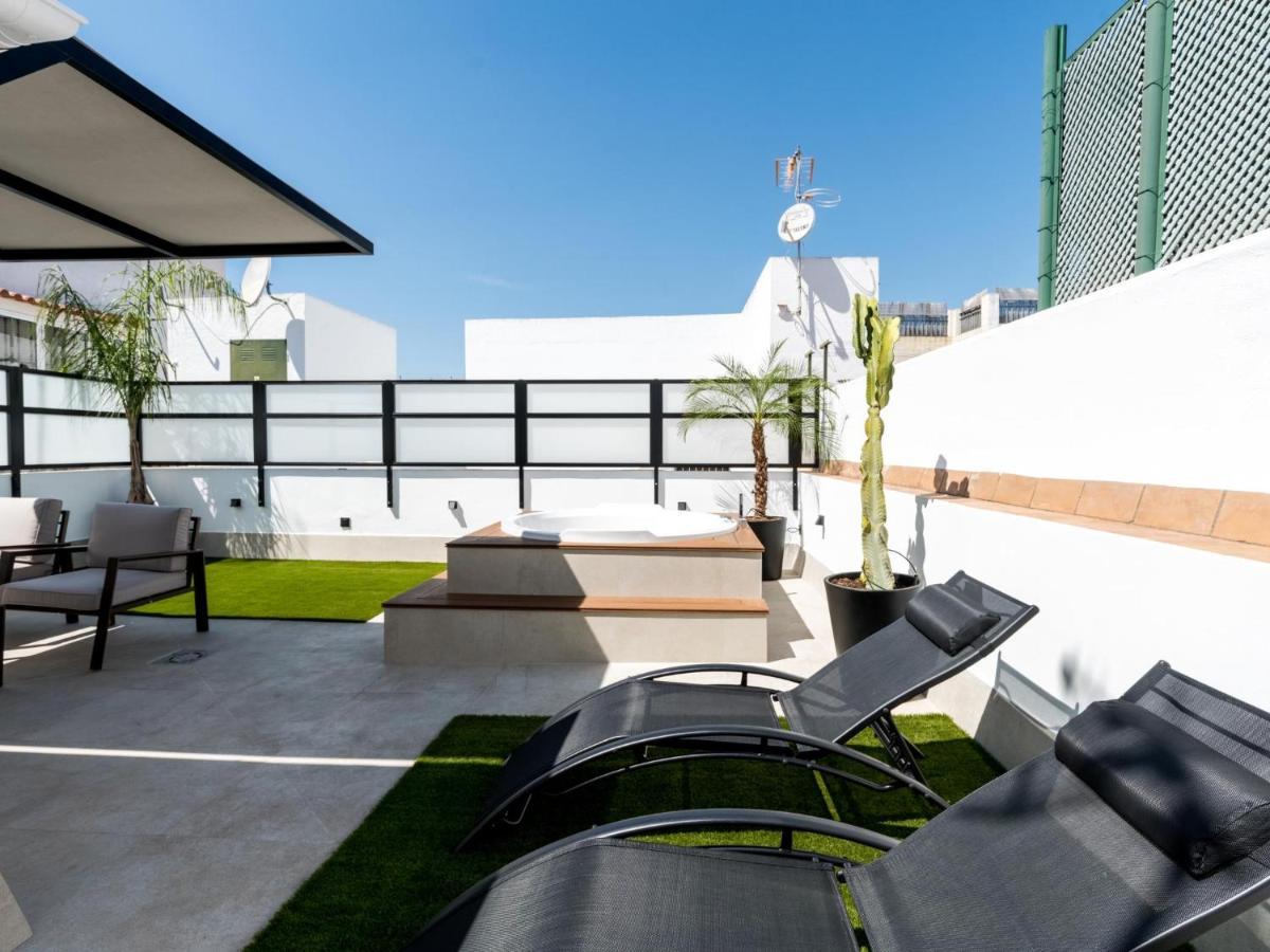 Pj Terraza Privada Banera Exterior Junto Catedral Lägenhet Sevilla Exteriör bild