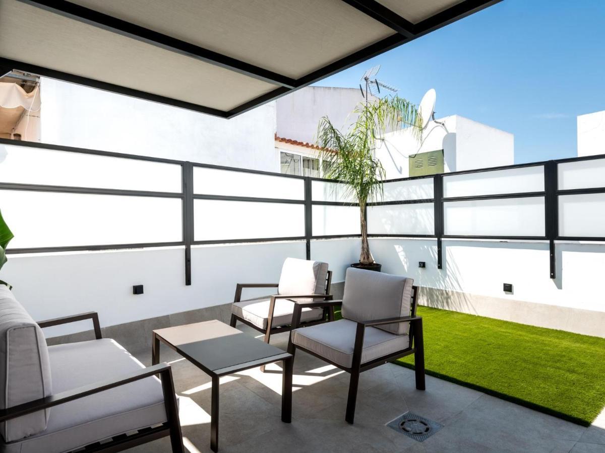 Pj Terraza Privada Banera Exterior Junto Catedral Lägenhet Sevilla Exteriör bild