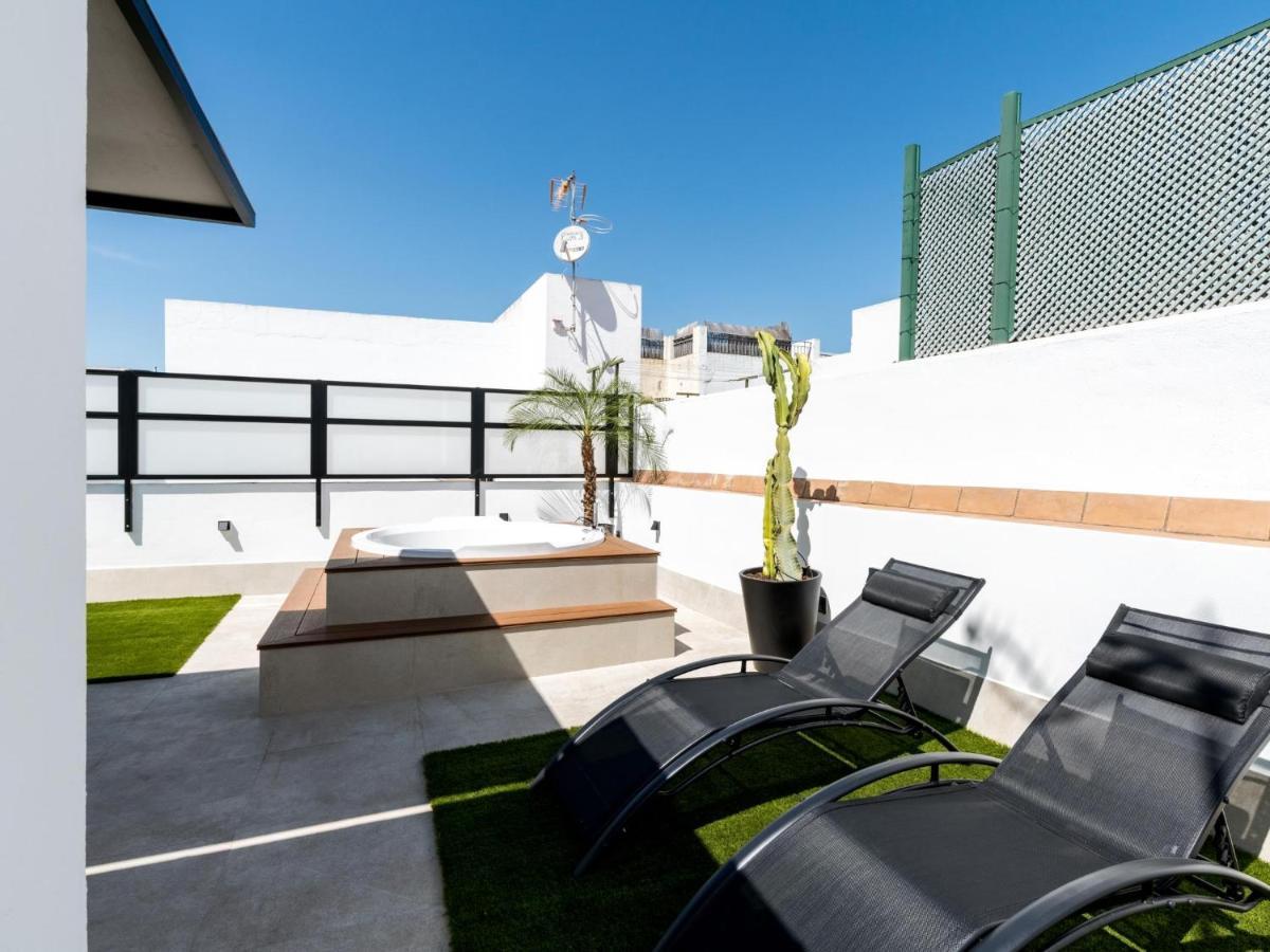 Pj Terraza Privada Banera Exterior Junto Catedral Lägenhet Sevilla Exteriör bild