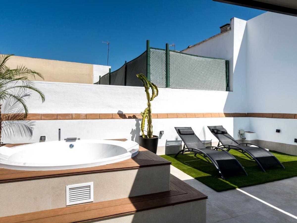 Pj Terraza Privada Banera Exterior Junto Catedral Lägenhet Sevilla Exteriör bild