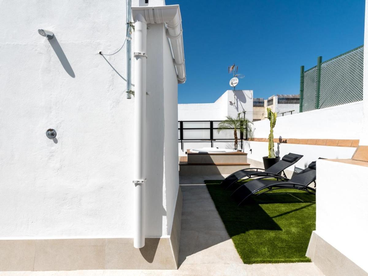 Pj Terraza Privada Banera Exterior Junto Catedral Lägenhet Sevilla Exteriör bild